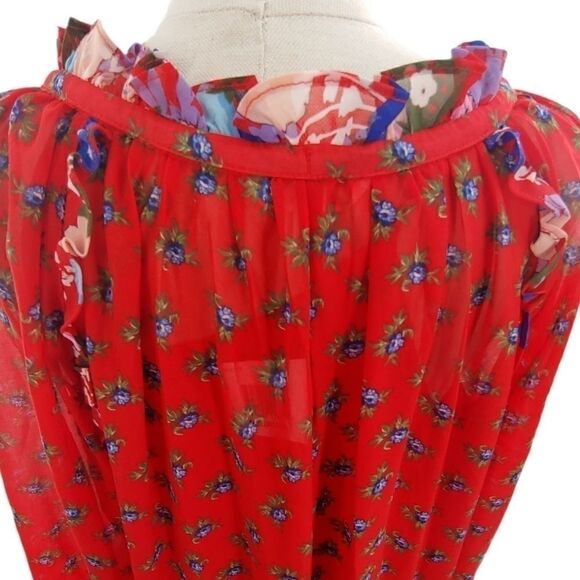 Gorgeous floral print peasant dress medium - Picture 4 of 14